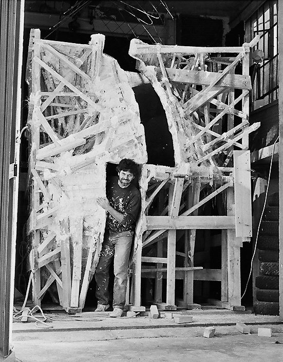1988 Quadrature 1 H=3m15 — sculpture de Paul Gonez