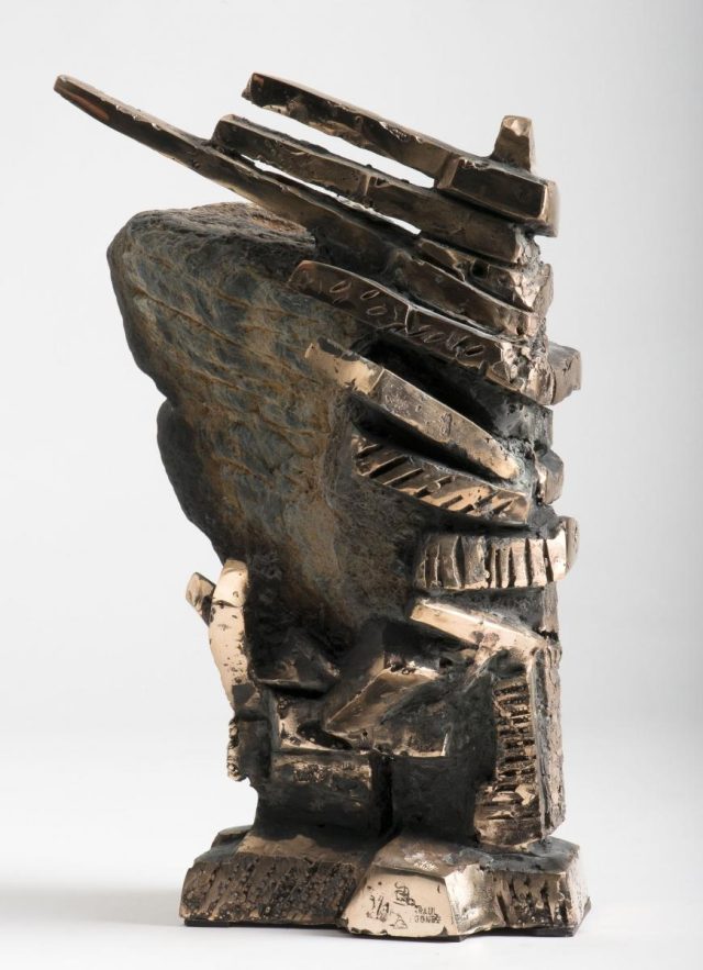 464 Silence meta web 20cm — sculpture de Paul Gonez