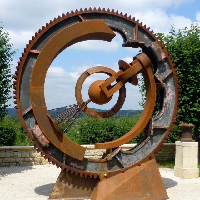 Engrenage du temps 01 — sculpture de Paul Gonez